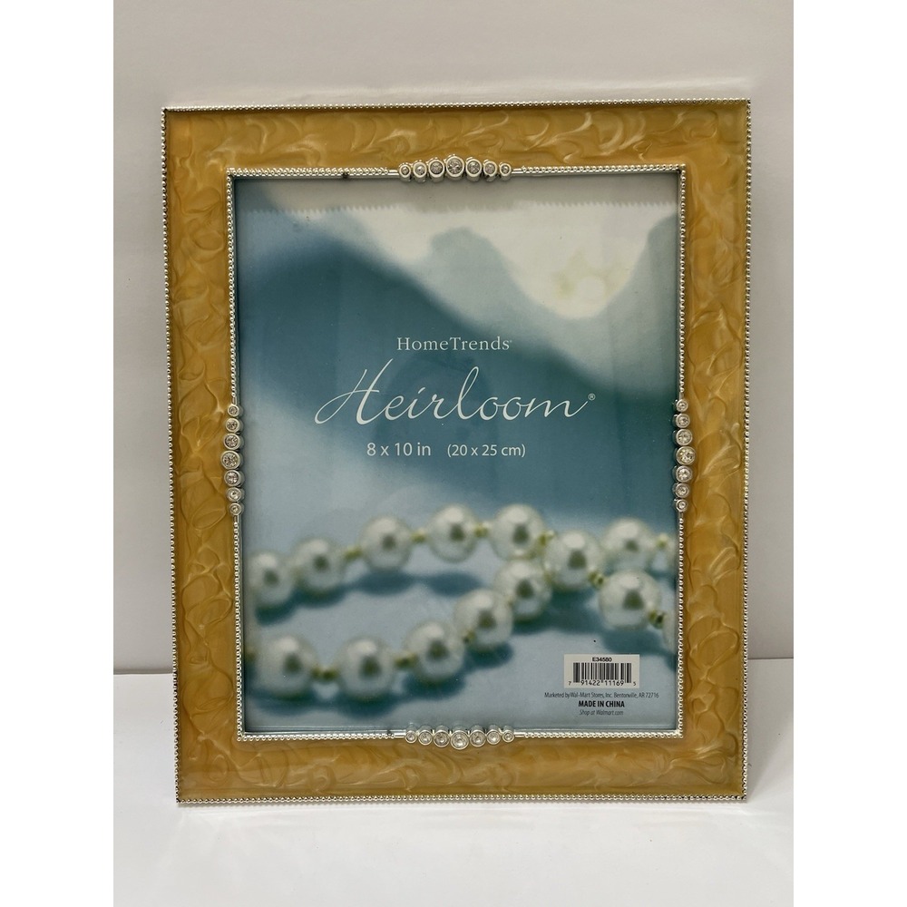 HomeTrends Heirloom Picture Frame 8x10" Goldtone Rhinestones
